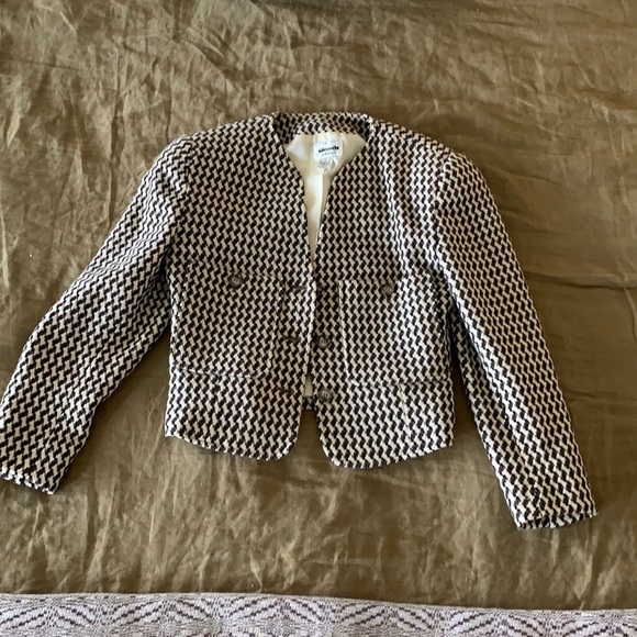 Vintage 80’s cropped button down blazer Sz 2. - Picture 2 of 8